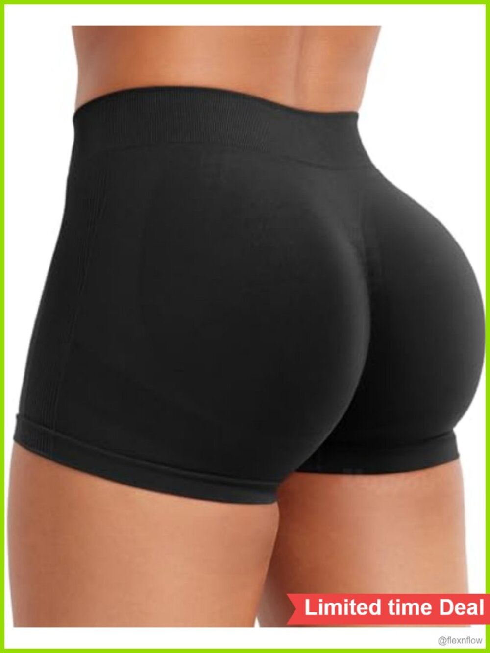 VOYJOY Impact Booty Shorts 2.5" Low Rise Scrunch Workout Biker Shorts